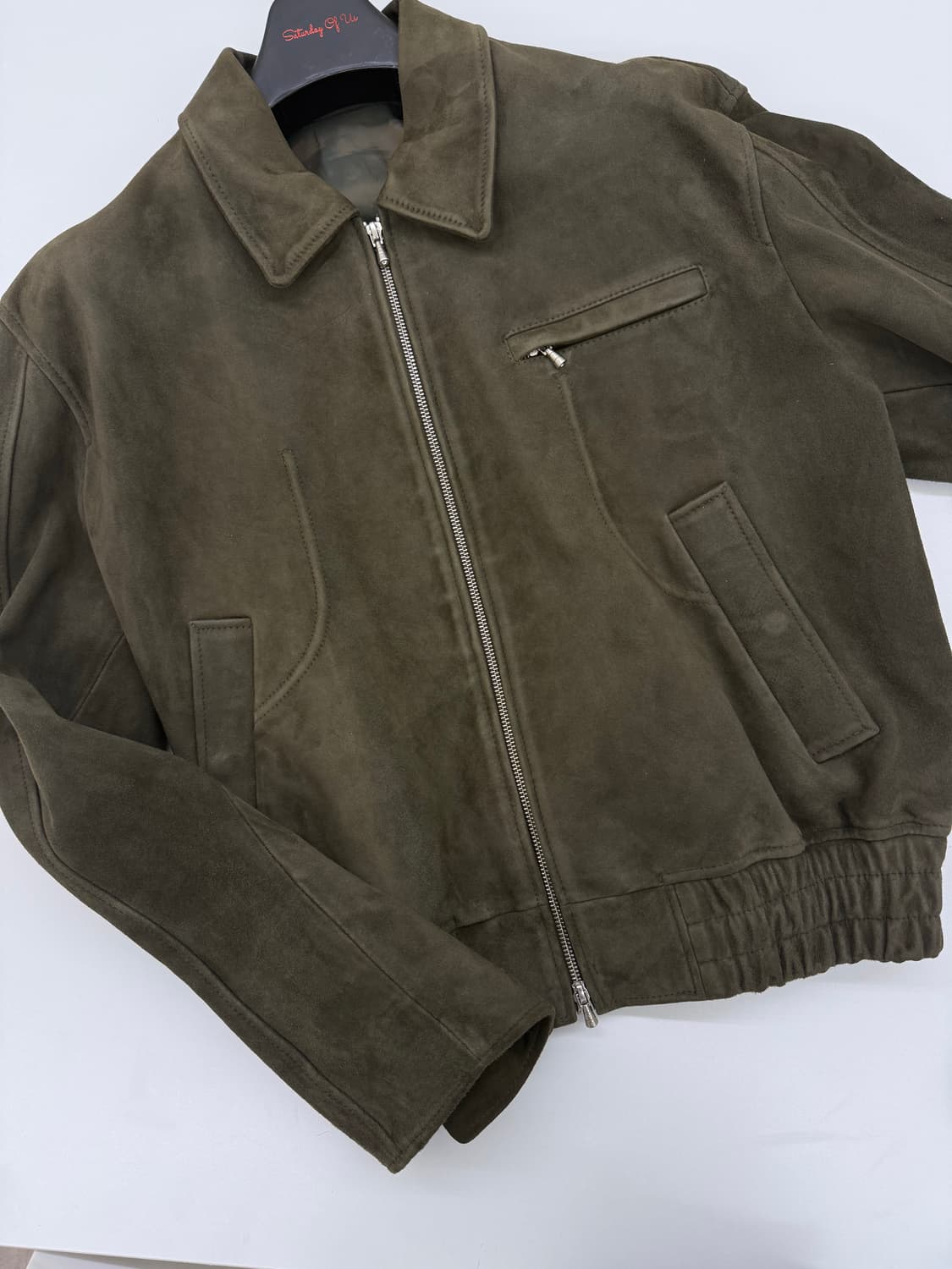 STU 고트 스웨이트 자켓 카키 L 상품이미지5