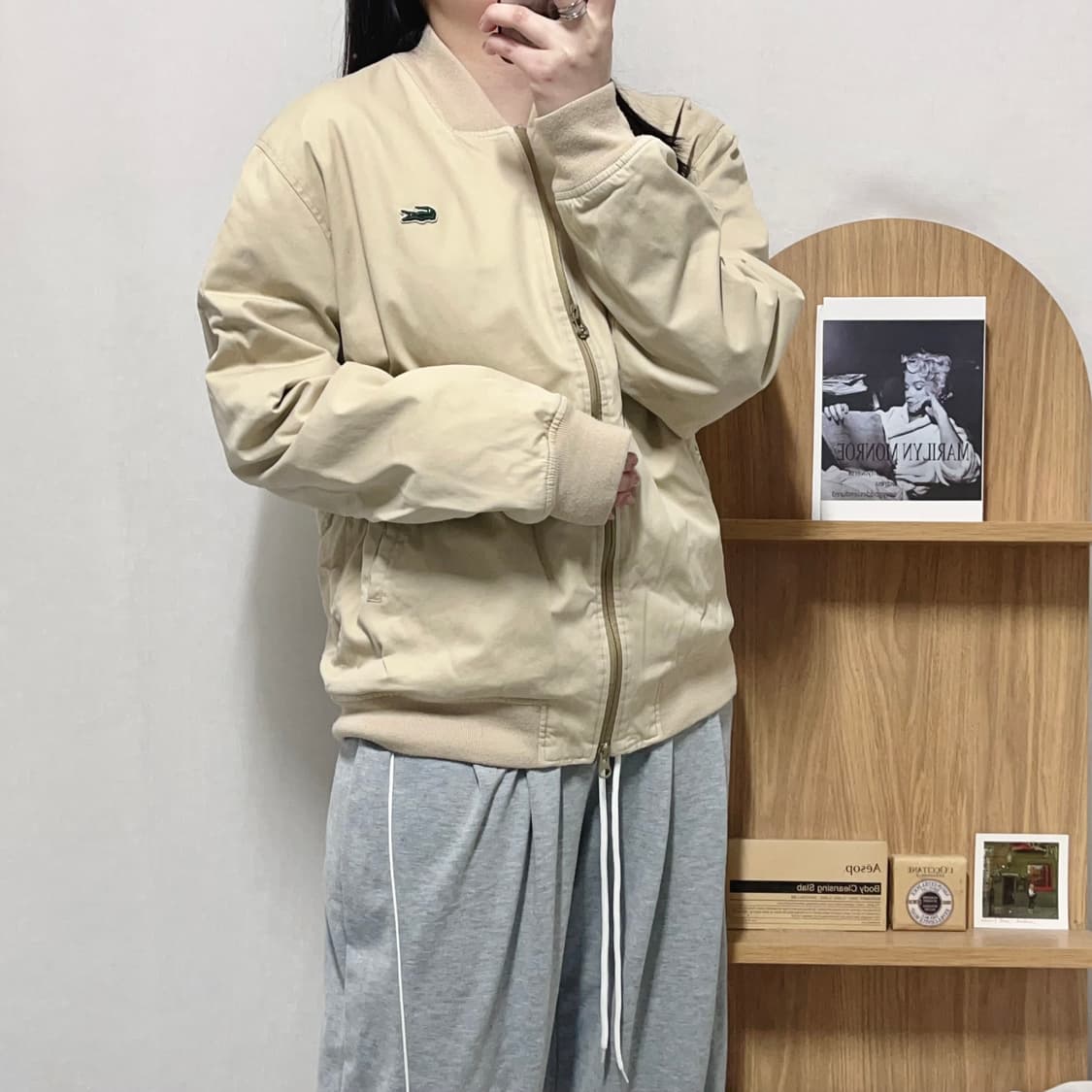 [정품] 라코스테 베이지 투웨이 자켓 [ 52 ] 상품이미지1