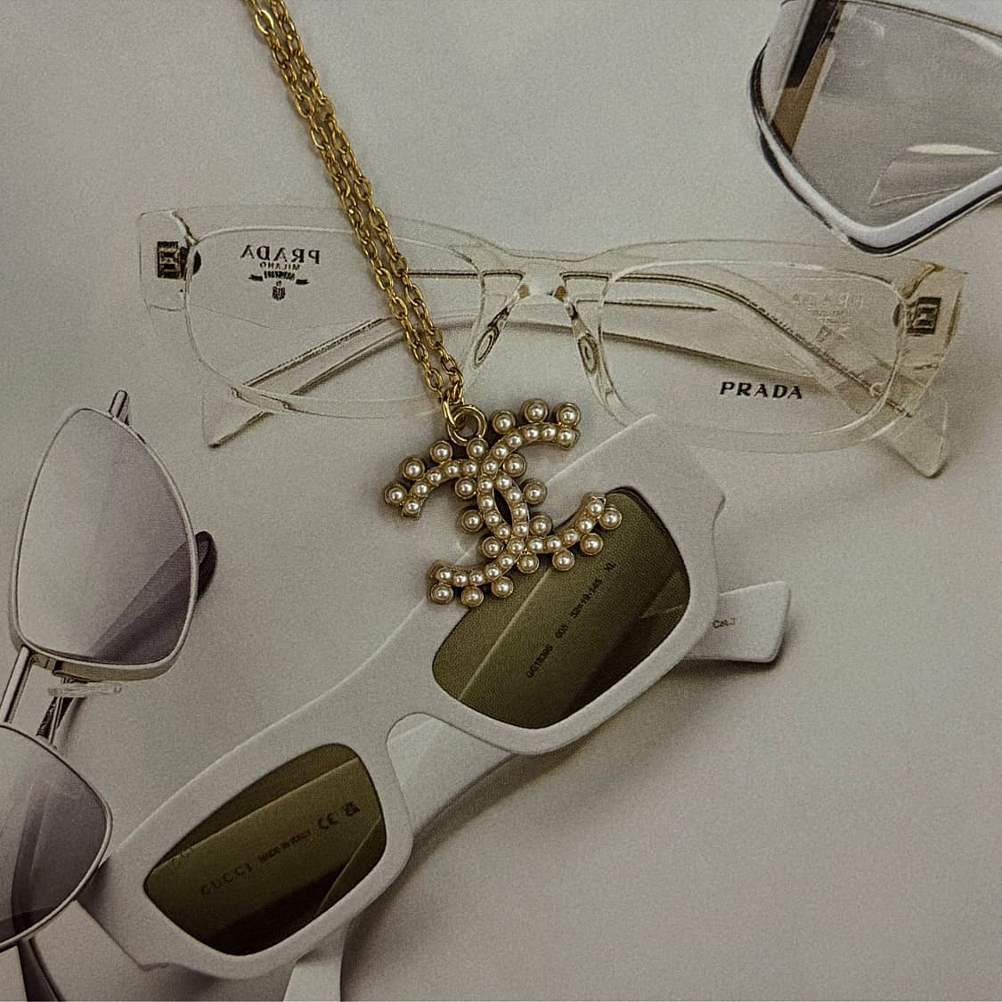 샤넬 클래식 진주 디테일 CC 골드 목걸이 상품이미지2