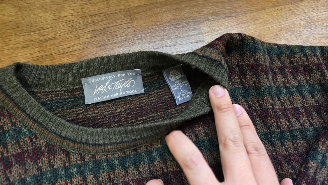 이태리 니트 메리노 울 100% Made In Italy 상품이미지4