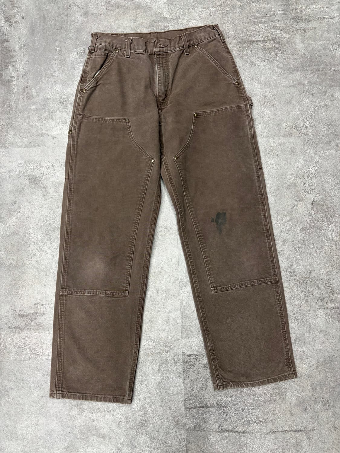 10s 칼하트 dkb 브라운 더블니 워크 팬츠 상품이미지1