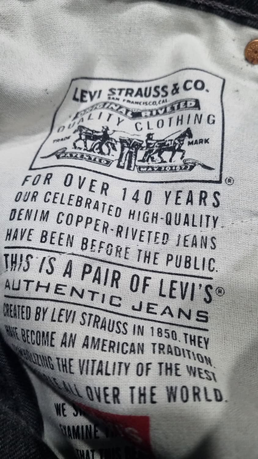 (리바이스550) 90년대 미국제조 블랙진 허리32 상품이미지5