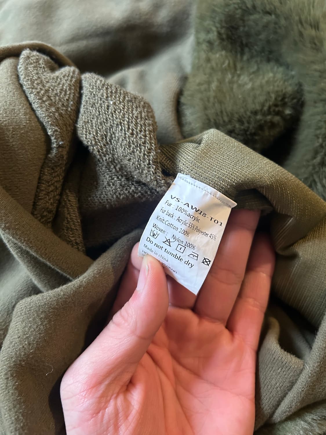 Viviano sue 18aw Ma-1 Fleece SweatShirts 상품이미지8