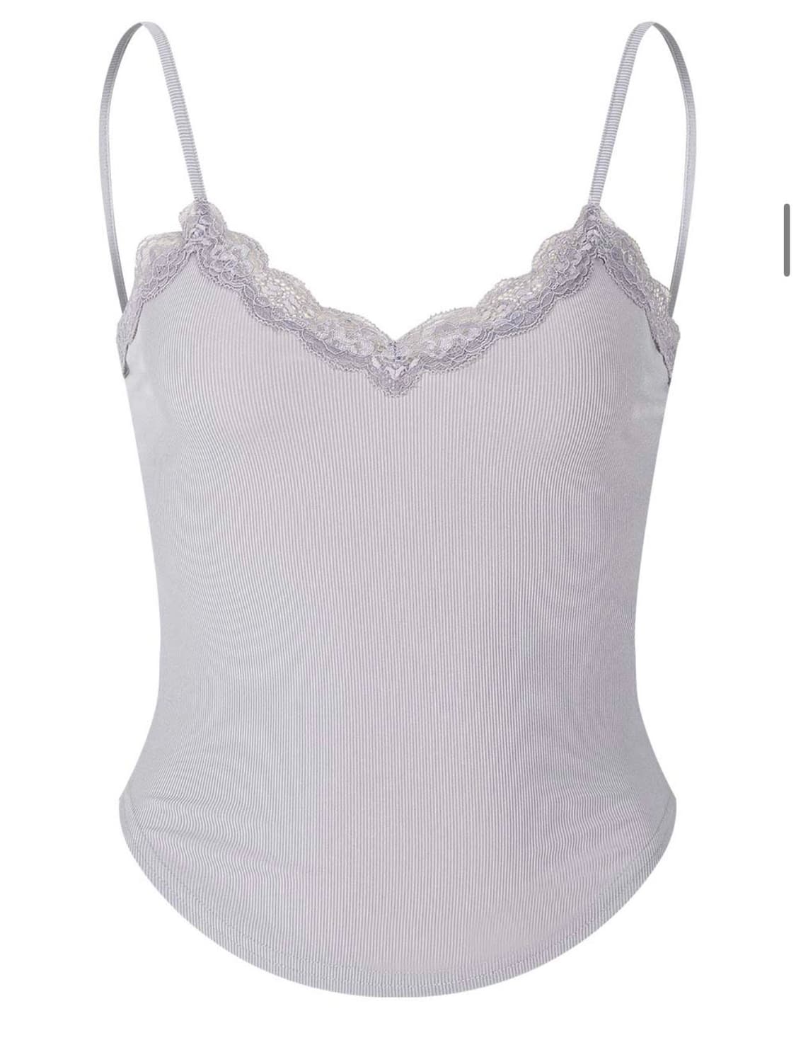 플리즈노팔로우 flora lace top (vintage gray,fre 상품이미지1