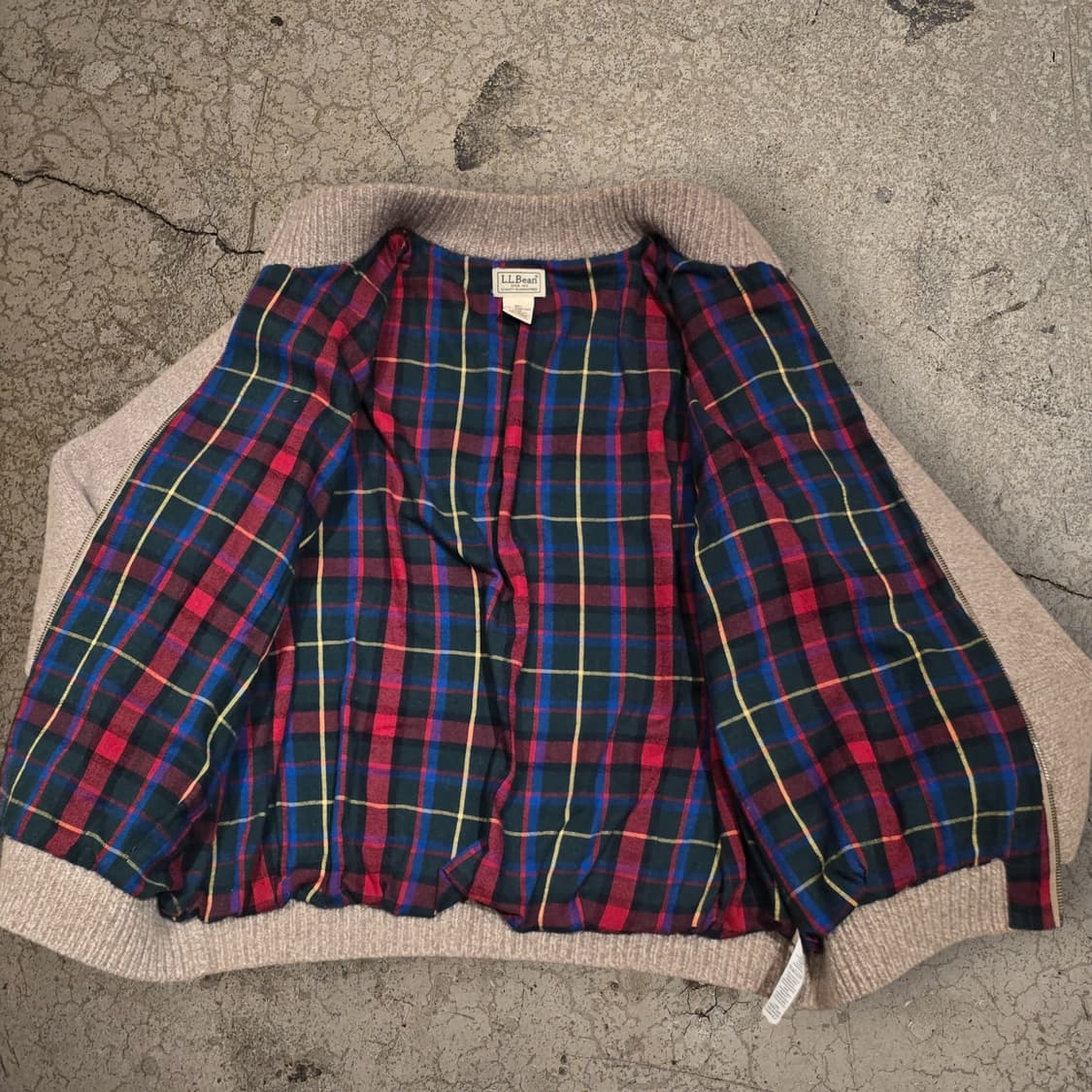 90s L.L.Bean 램스울100% 풀집 니트 스웨터 상품이미지5