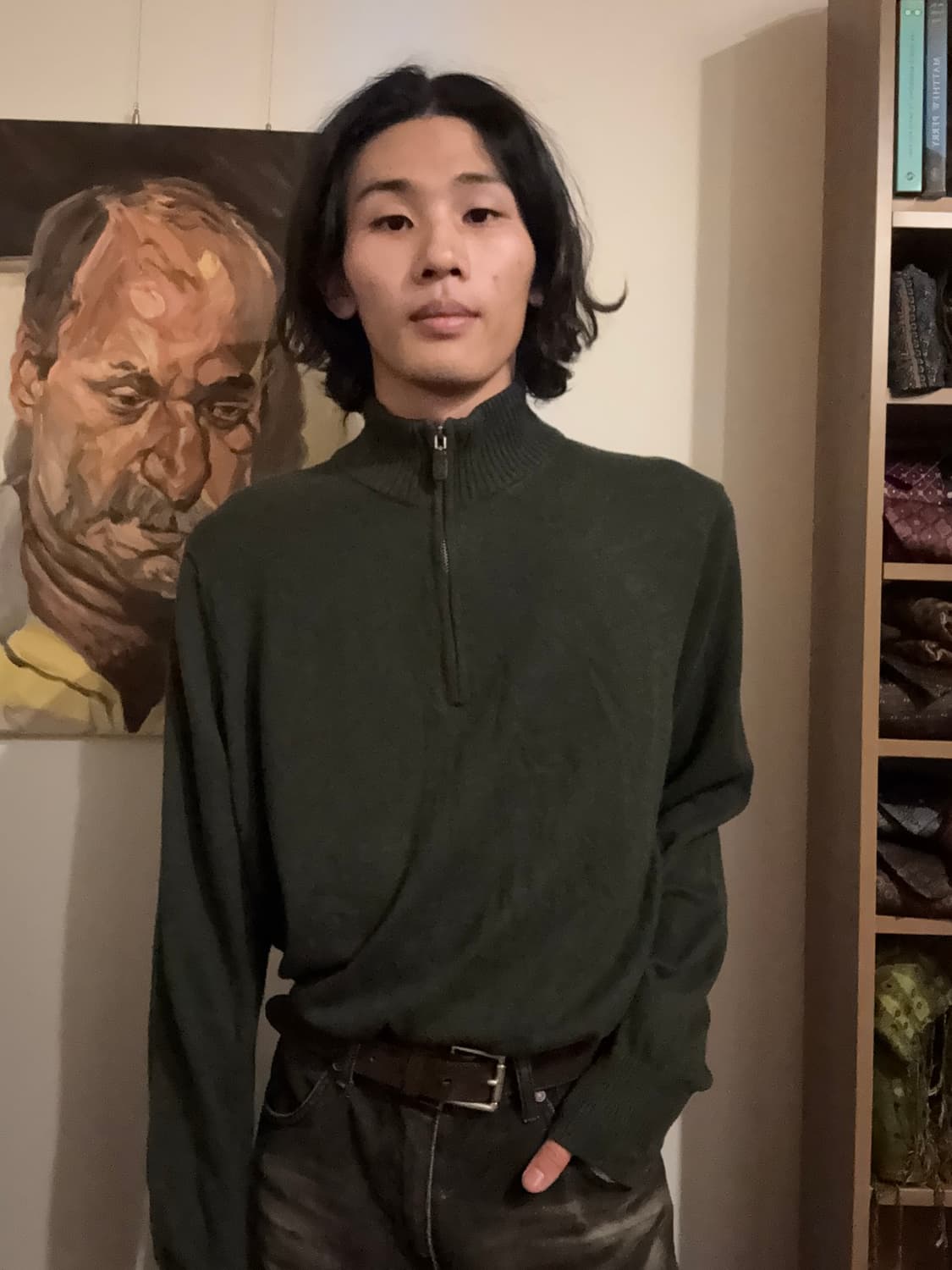 Eddie Bauer그린 집업 니트 상품이미지7