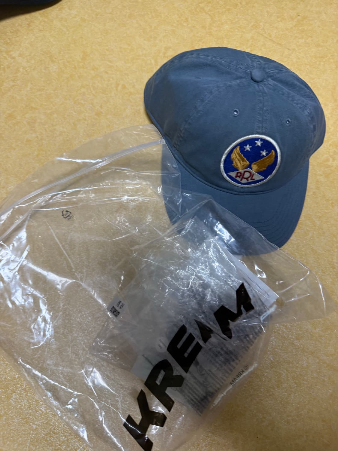 더블알엘 가먼트 다잉 트윌 볼캡 블루 (새상품) 상품이미지5