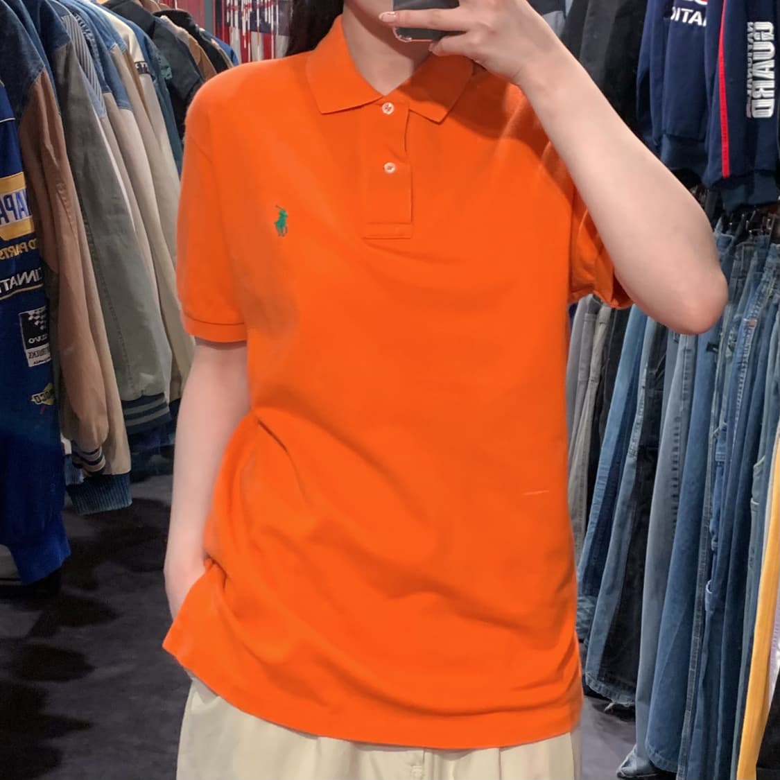 [IM] 폴로 랄프로렌 반팔 피케 셔츠 오렌지 상품이미지2