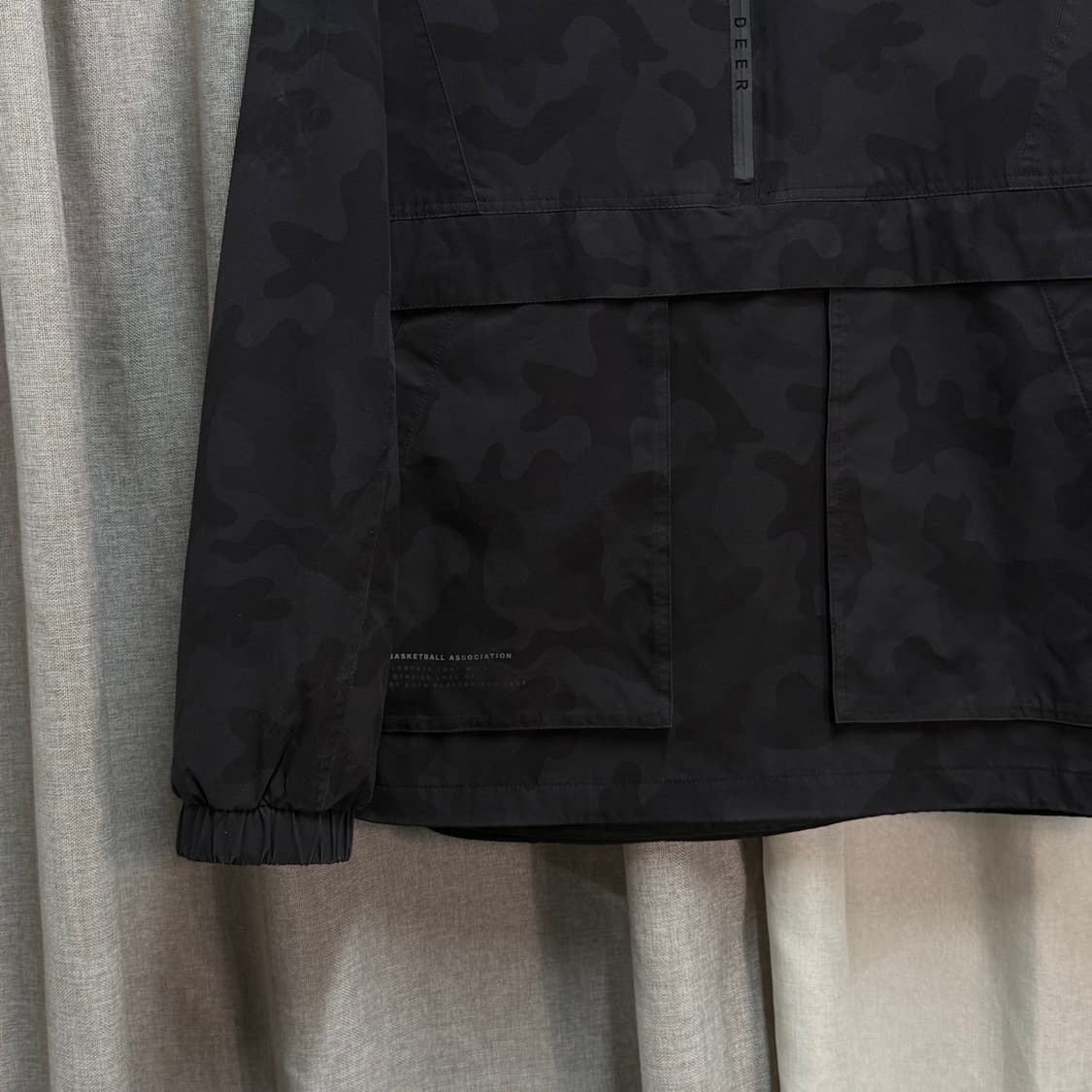 [XL] NBA 밀워키 벅스 카모 아노락 바람막이 후드자켓 상품이미지4