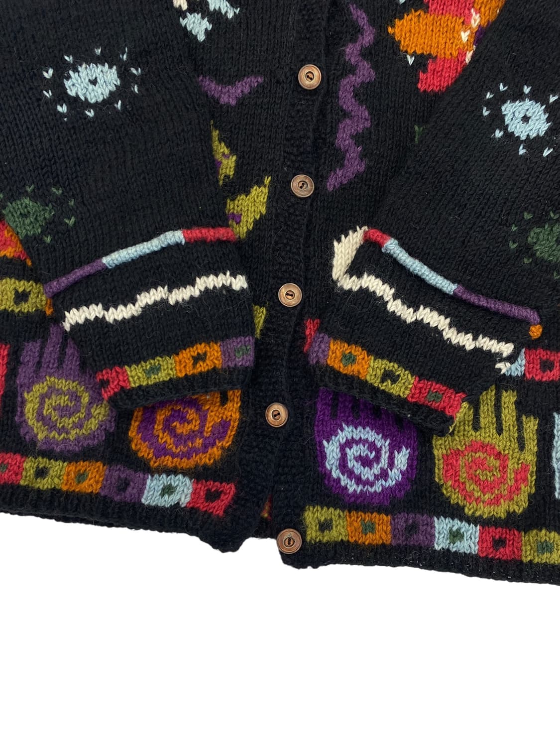 Newari 핸드니트 패턴 가디건 상품이미지5