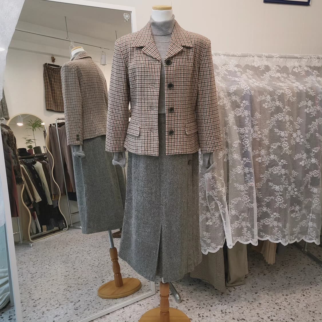 멜란지그레이 앙고라울스커트 상품이미지9