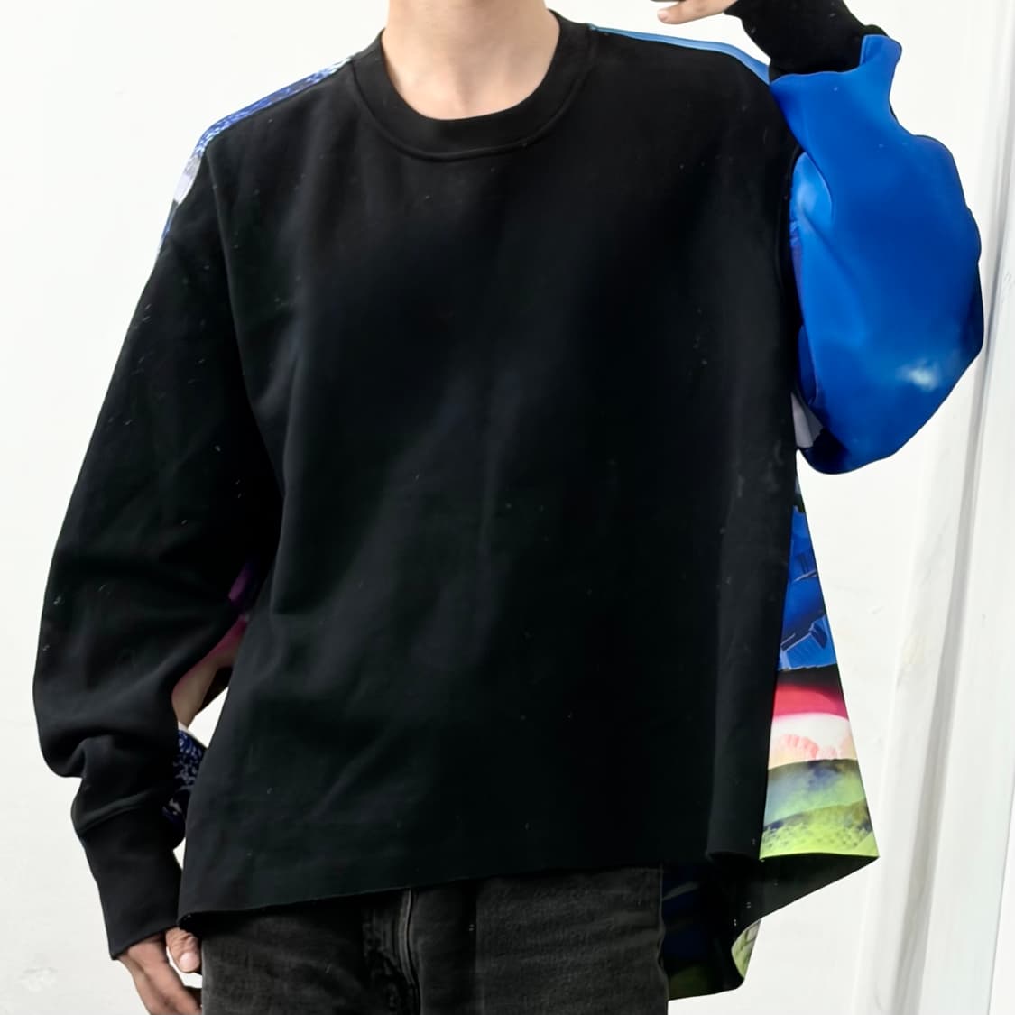 메종 마르지엘라 컬러풀 그래픽 백 스윙 스웨트 셔츠 상품이미지5