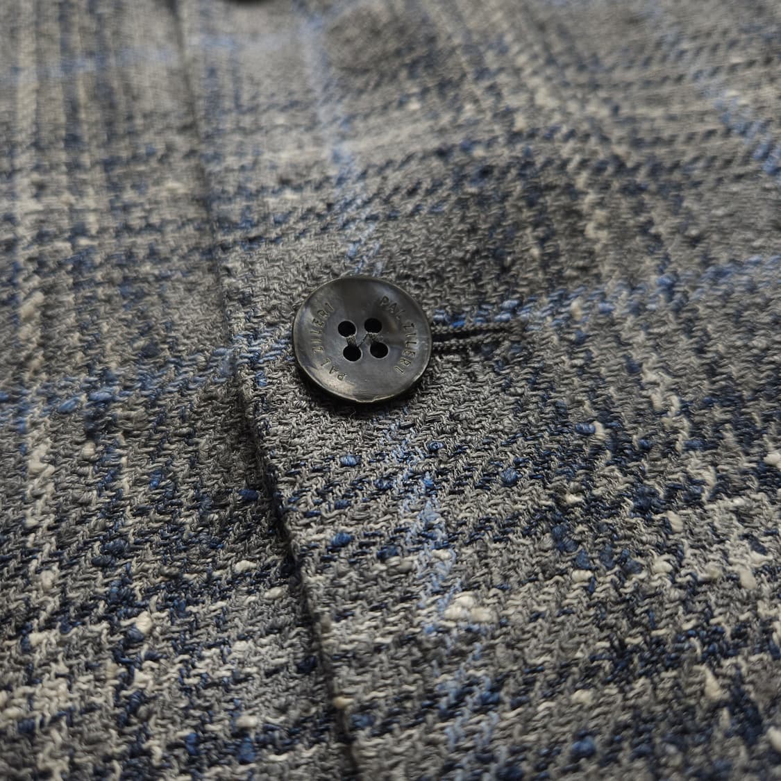 빨질레리 이태리 체크 린넨 혼방 블레이저 (XL) 상품이미지4