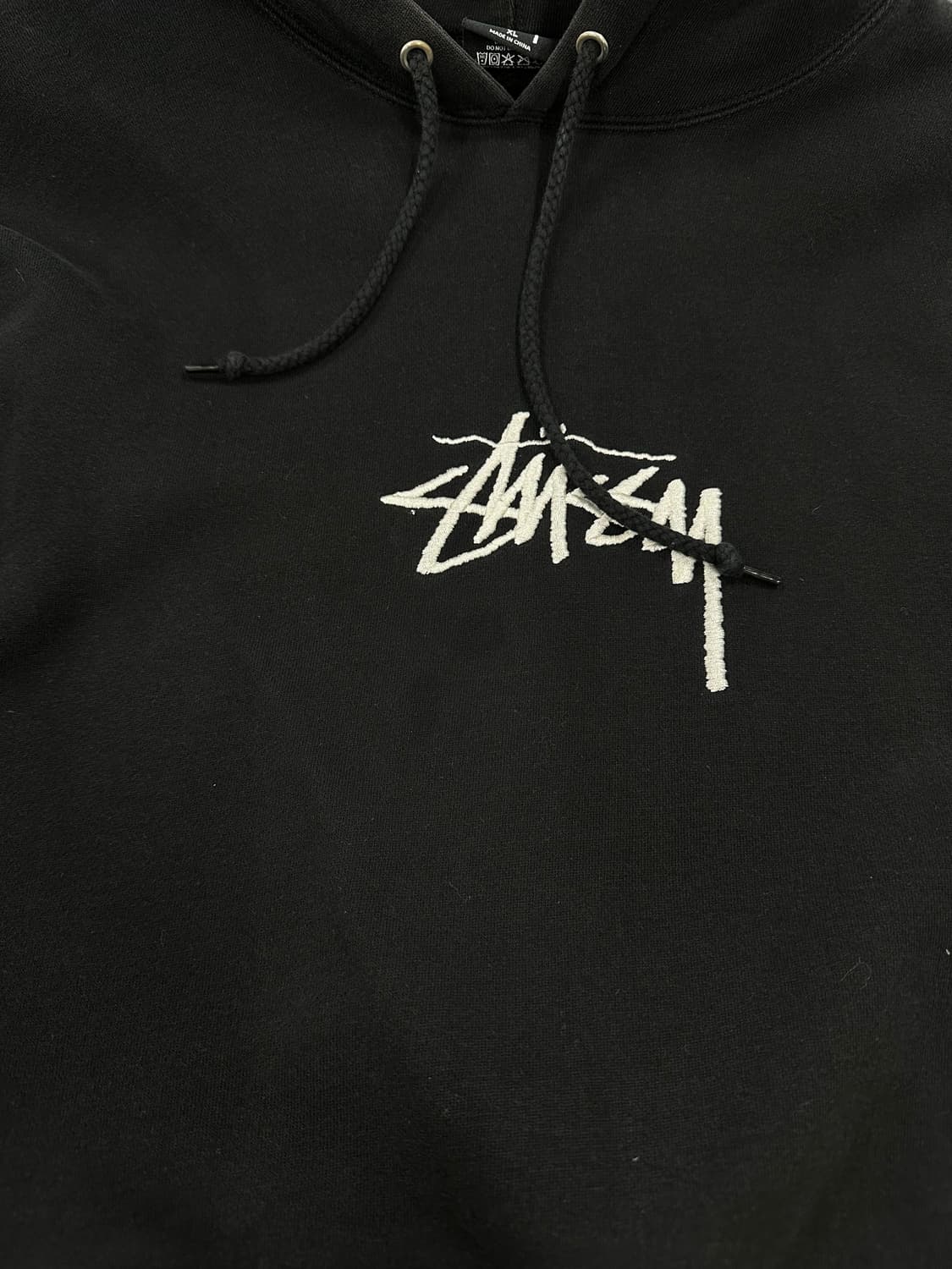 스투시 스탁로고 후드티 블랙 상품이미지7