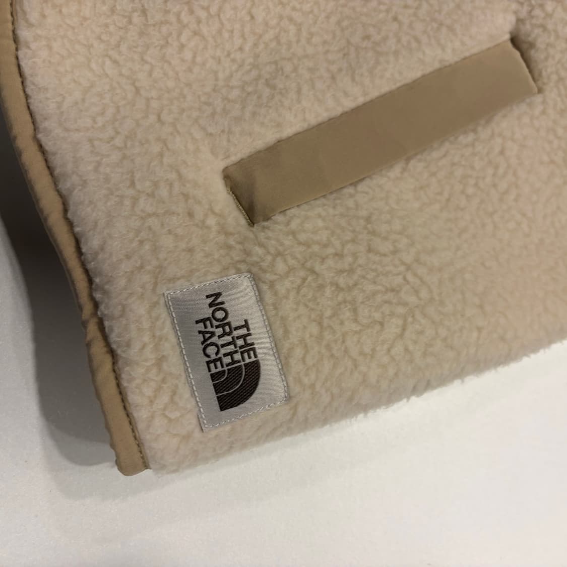 [M] 노스페이스 화이트라벨 아이보리색 뽀글이 플리스 자켓 B934 상품이미지7