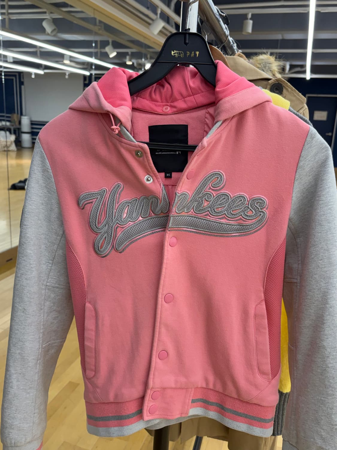 Mlb 핑크 야구 점퍼 양키스 빈티지 y2k 상품이미지2