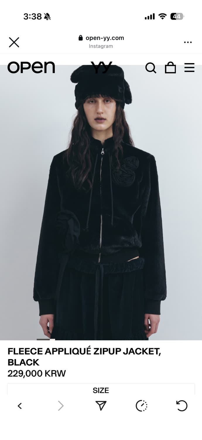 오픈와이와이 플리스 아플리케 집업 상품이미지2