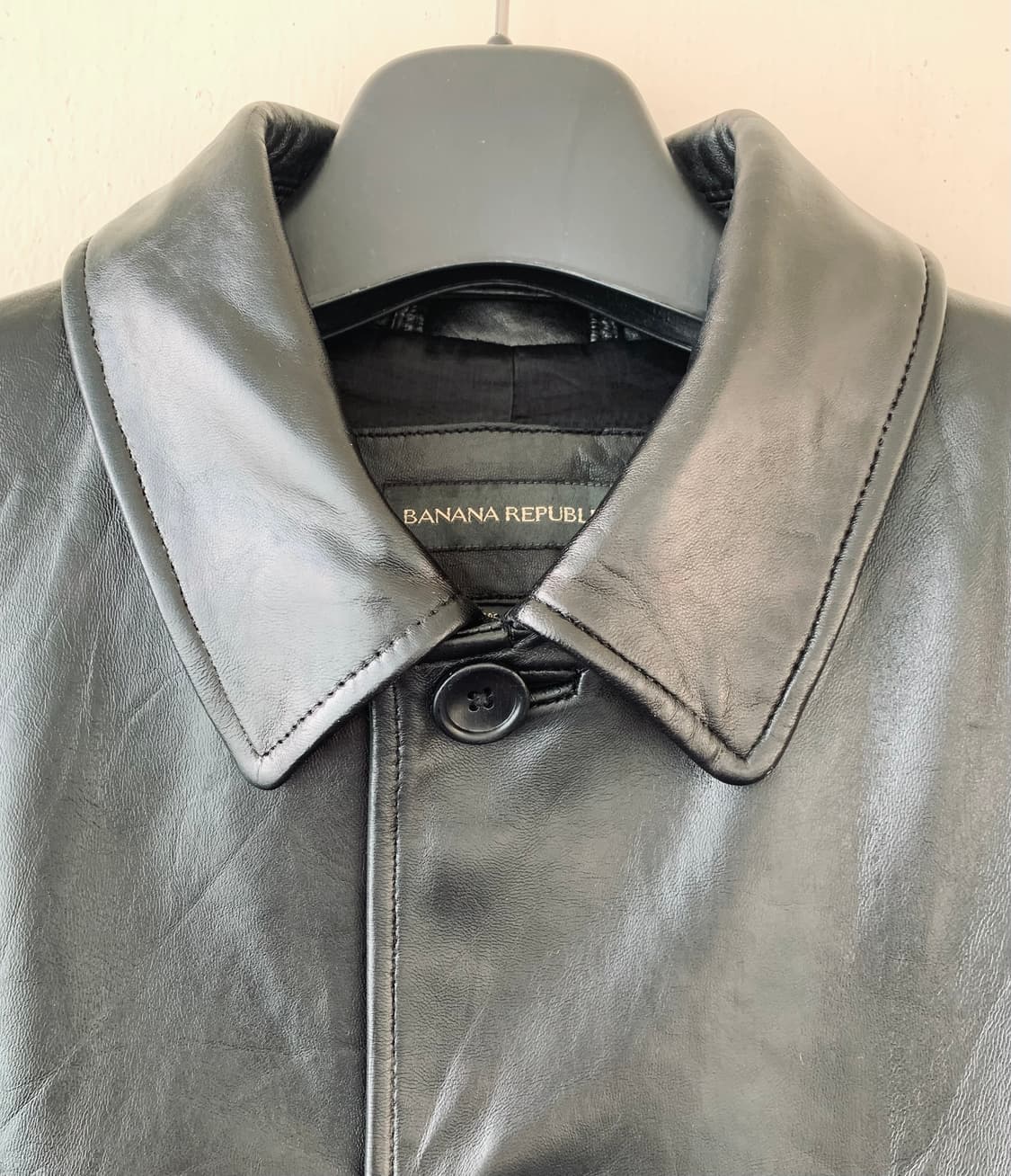 바나나리퍼블릭 램스레더 카코트 블랙 상품이미지3