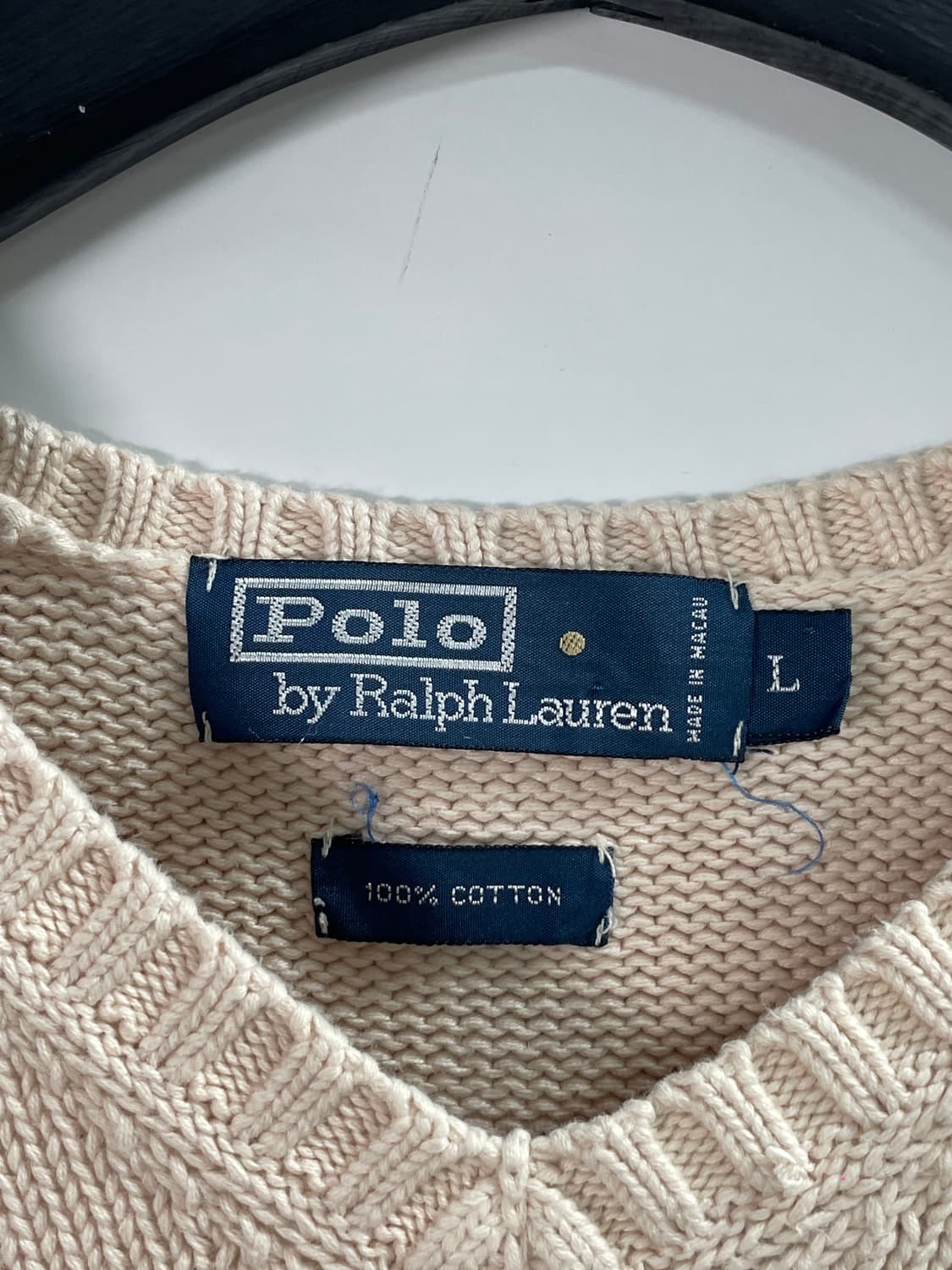 폴로 랄프로렌 베이지 베스트 조끼 니트 (on.689) 상품이미지4