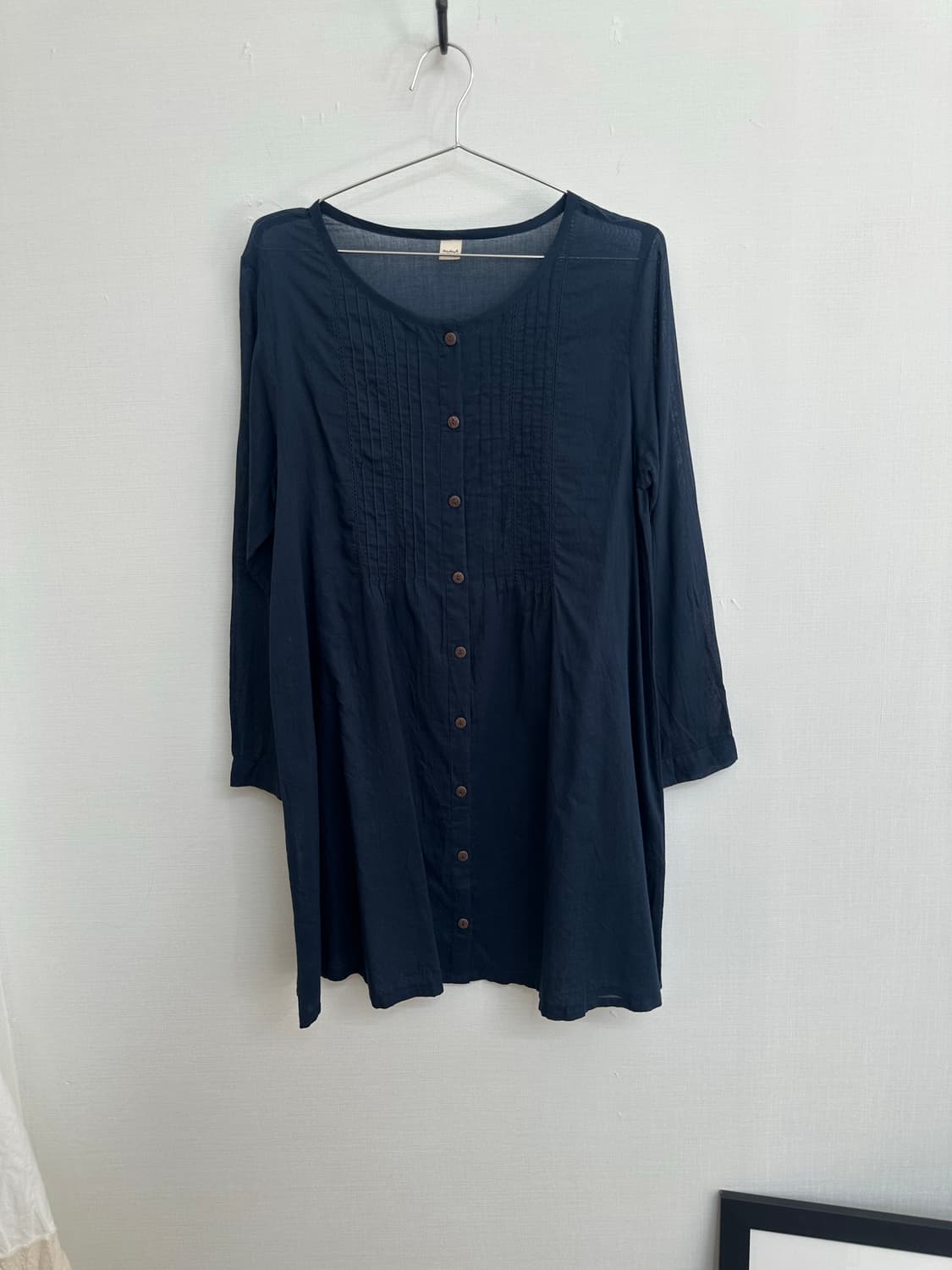 navy long shirt 상품이미지1