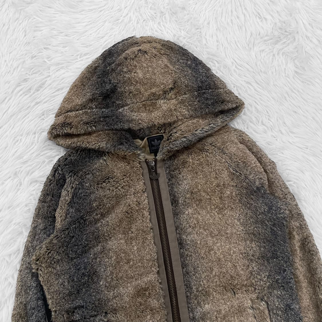 아디다스 퍼 이지 후드집업 브라운 상품이미지3