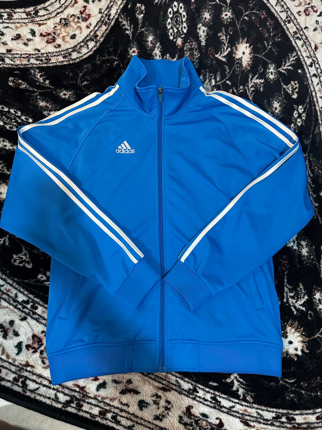 아디다스 삼선 블루 집업 자켓 져지 XL 상품이미지1