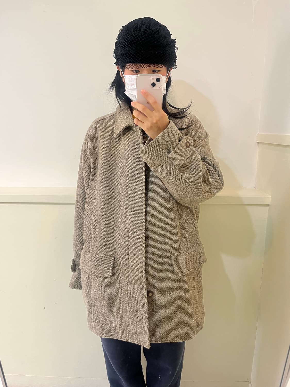 빈티지 에스닉 울 코트 상품이미지9