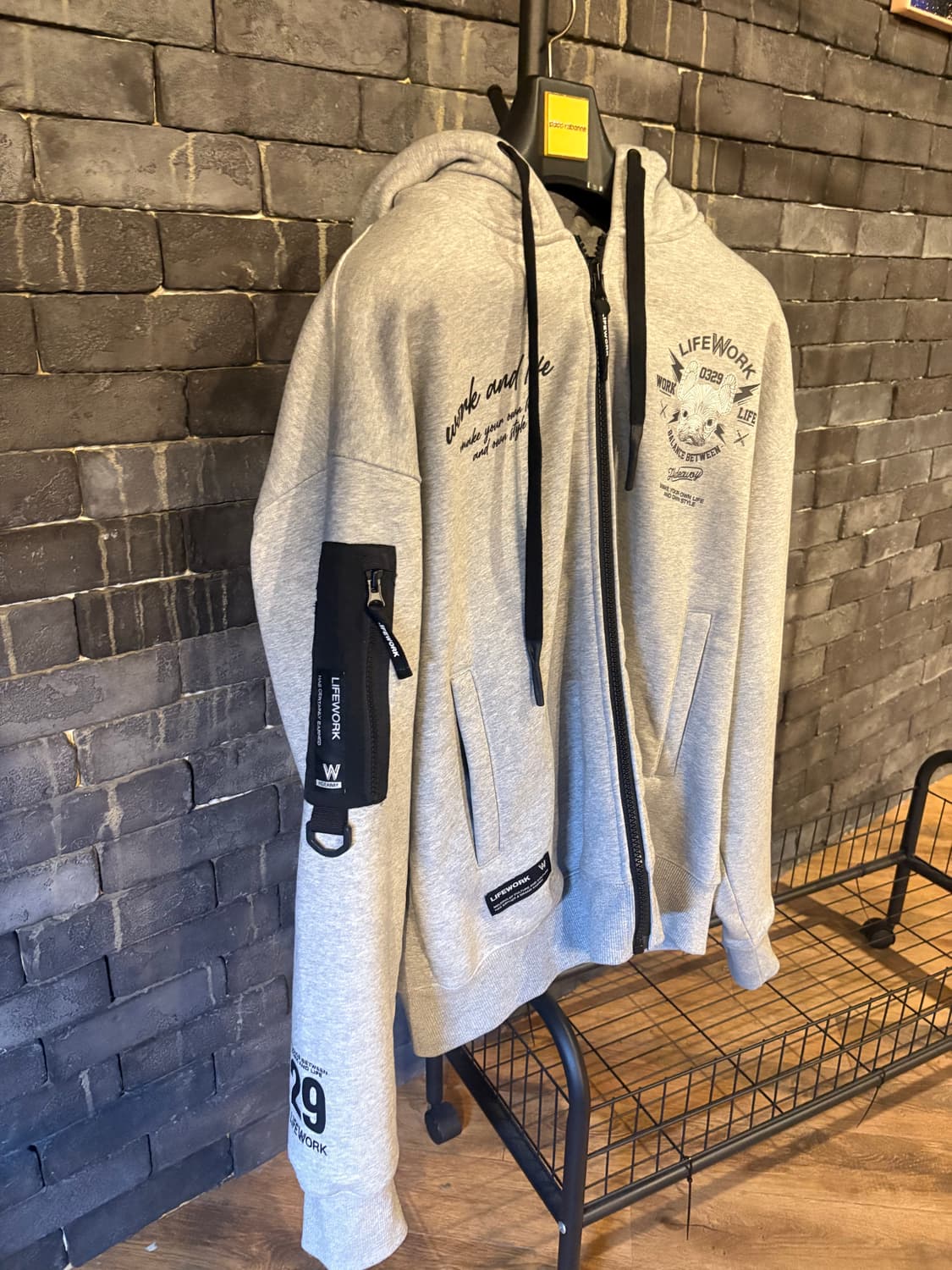 [중고/극미/L] 라이프워크 남성 겨울 기모후드집업 상품이미지2