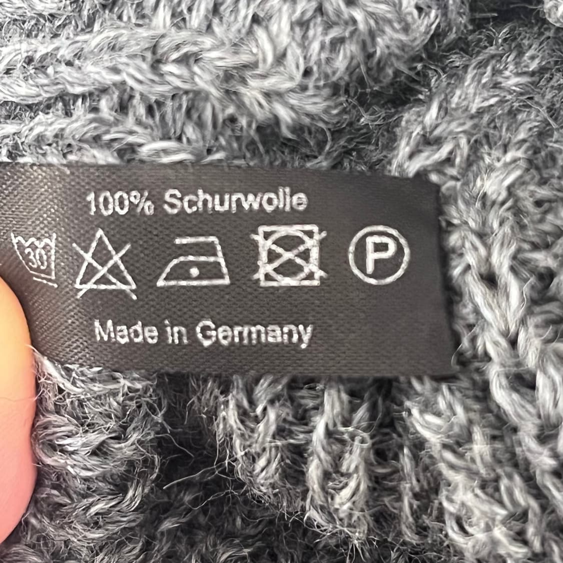 (무배) Leuchtfeuer Strickwaren 니트 울 비니 그레이 상품이미지5