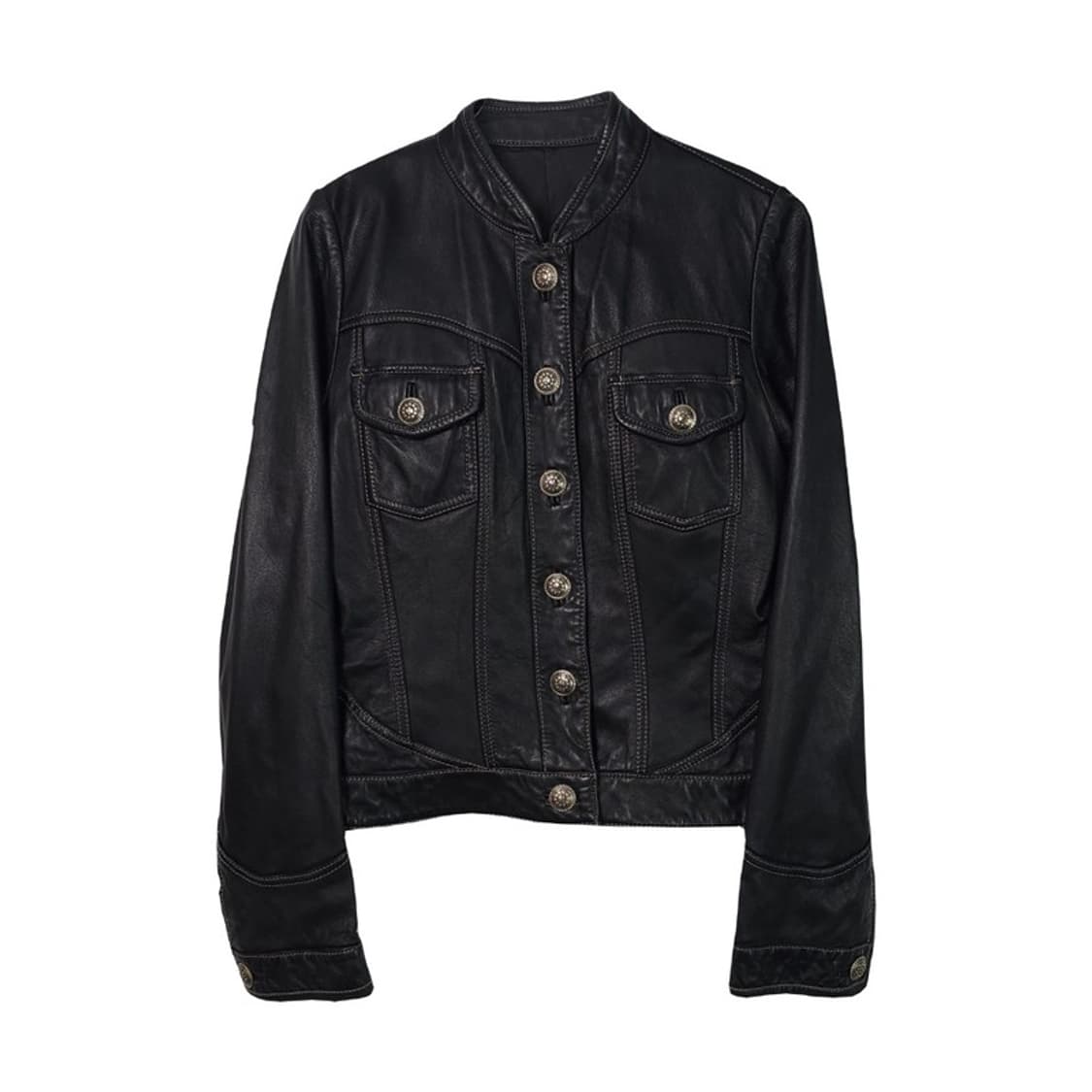 크롭 램스킨 자켓 66 상품이미지1