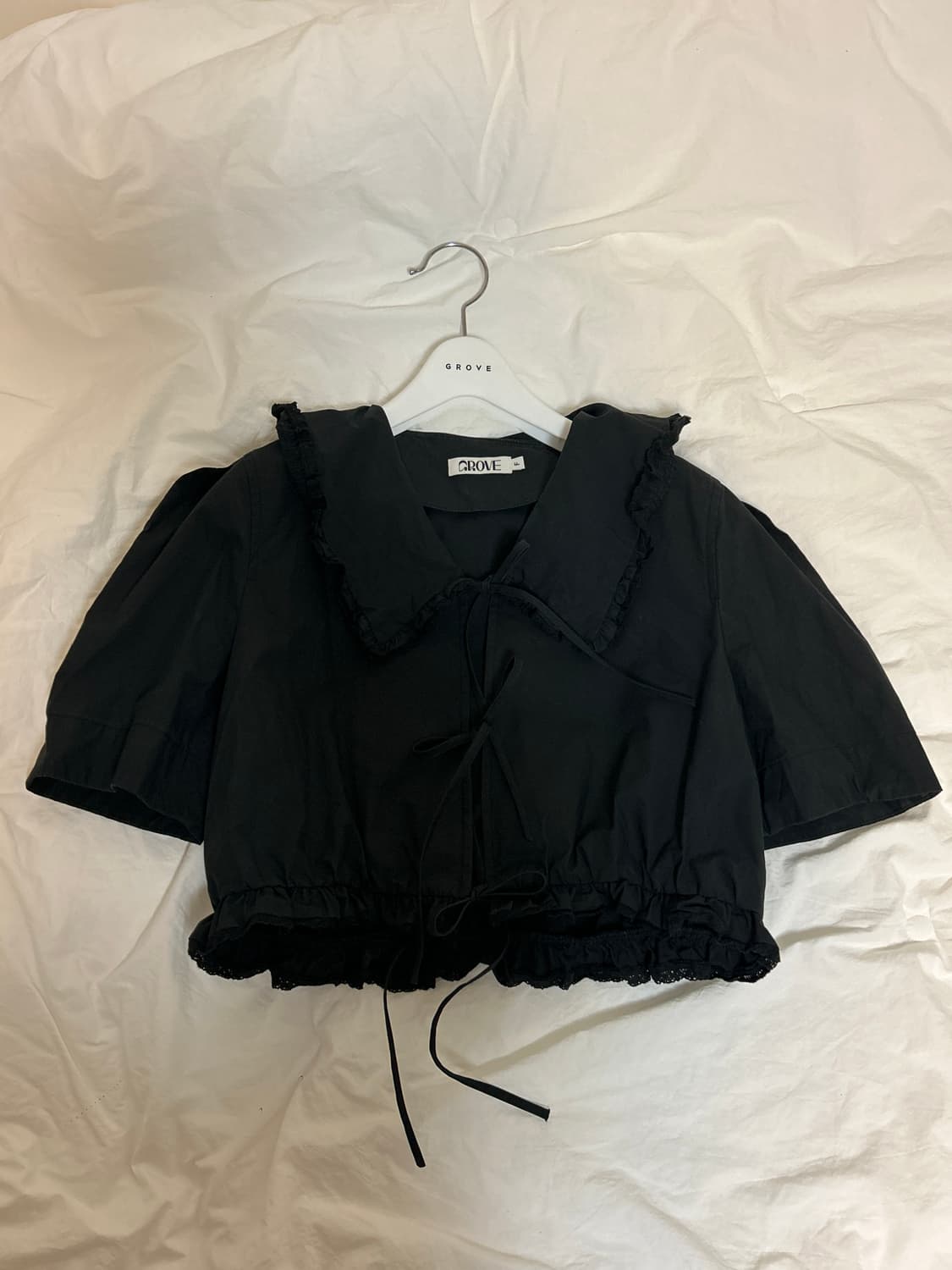 그로브 모리스 블라우스 블랙 상품이미지3