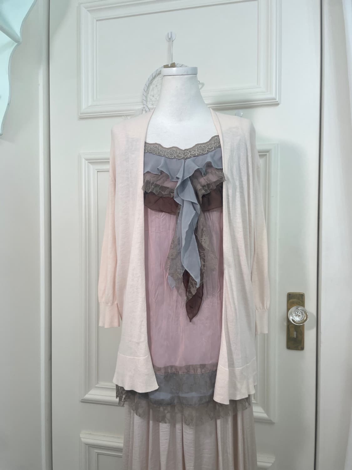 sheer pink fairy lace 3pcs set 상품이미지4