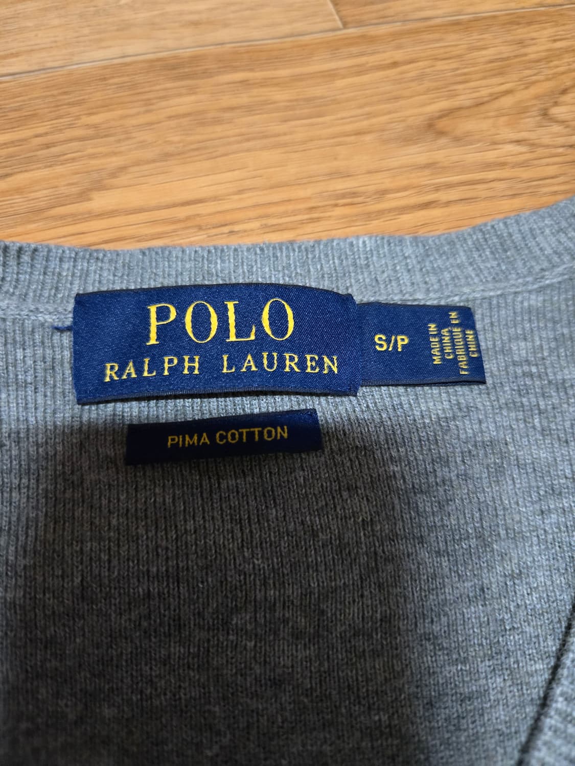 폴로 랄프로렌 피마코튼 그레이 니트 베스트 상품이미지6