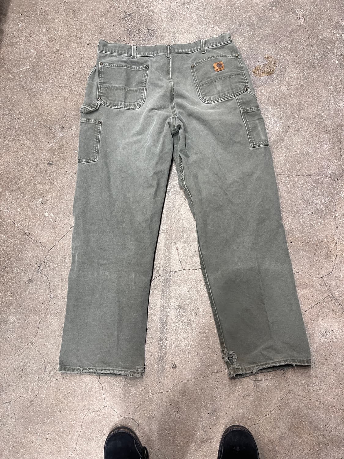 칼하트 더블니 모스그린 덩가리핏 상품이미지4