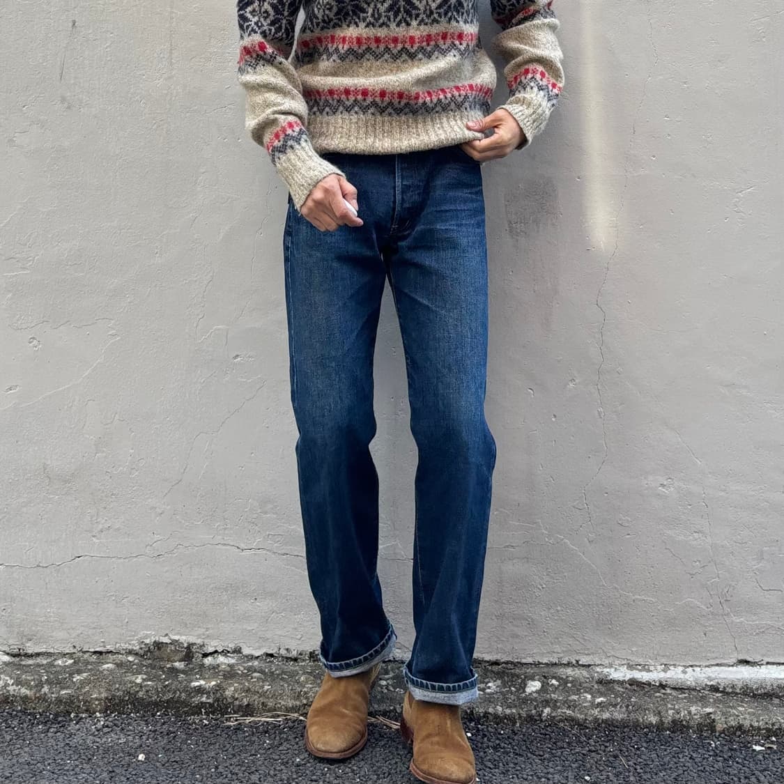 90년대 일본 리바이스 503b 빅e 셀비지 상품이미지2