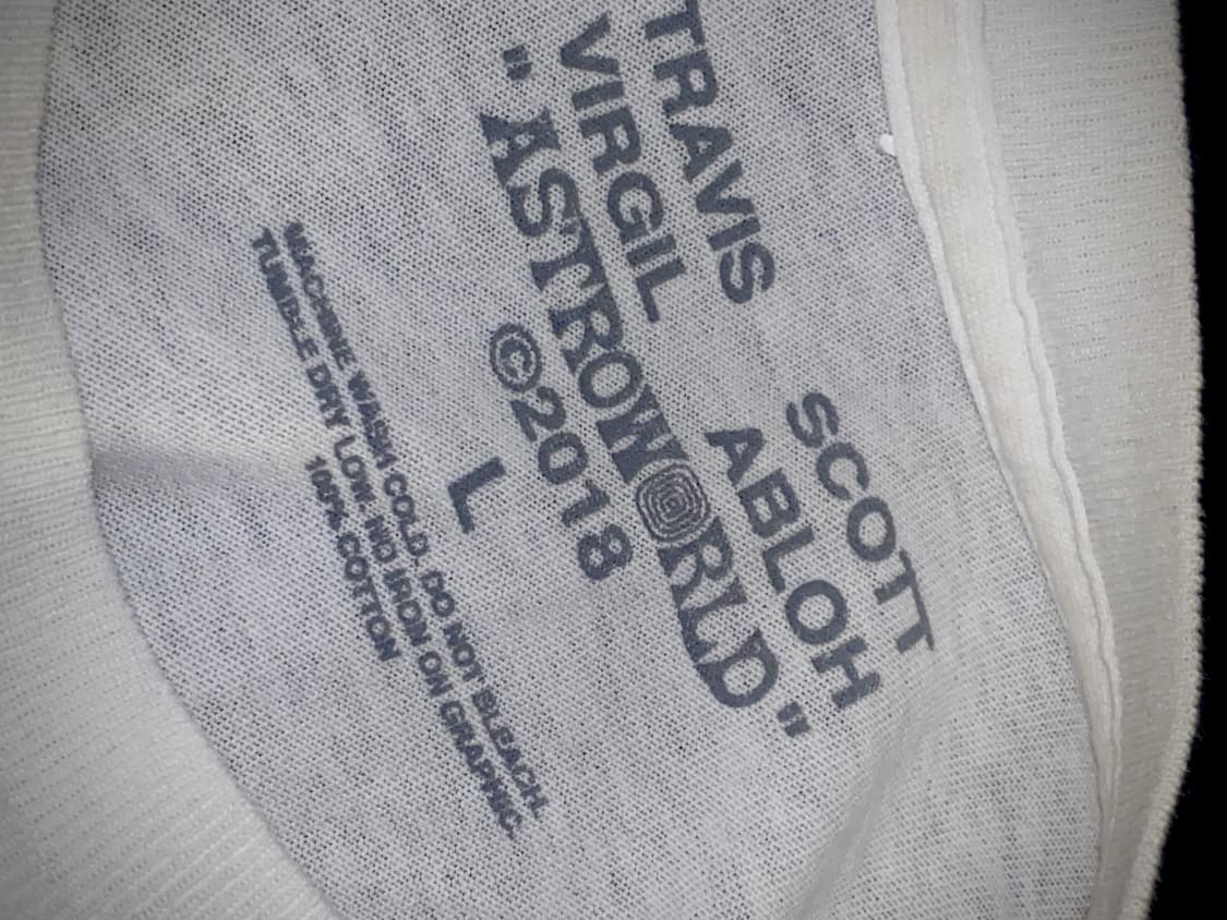 Scott X Virgil 아스트로월드 티셔츠 상품이미지4