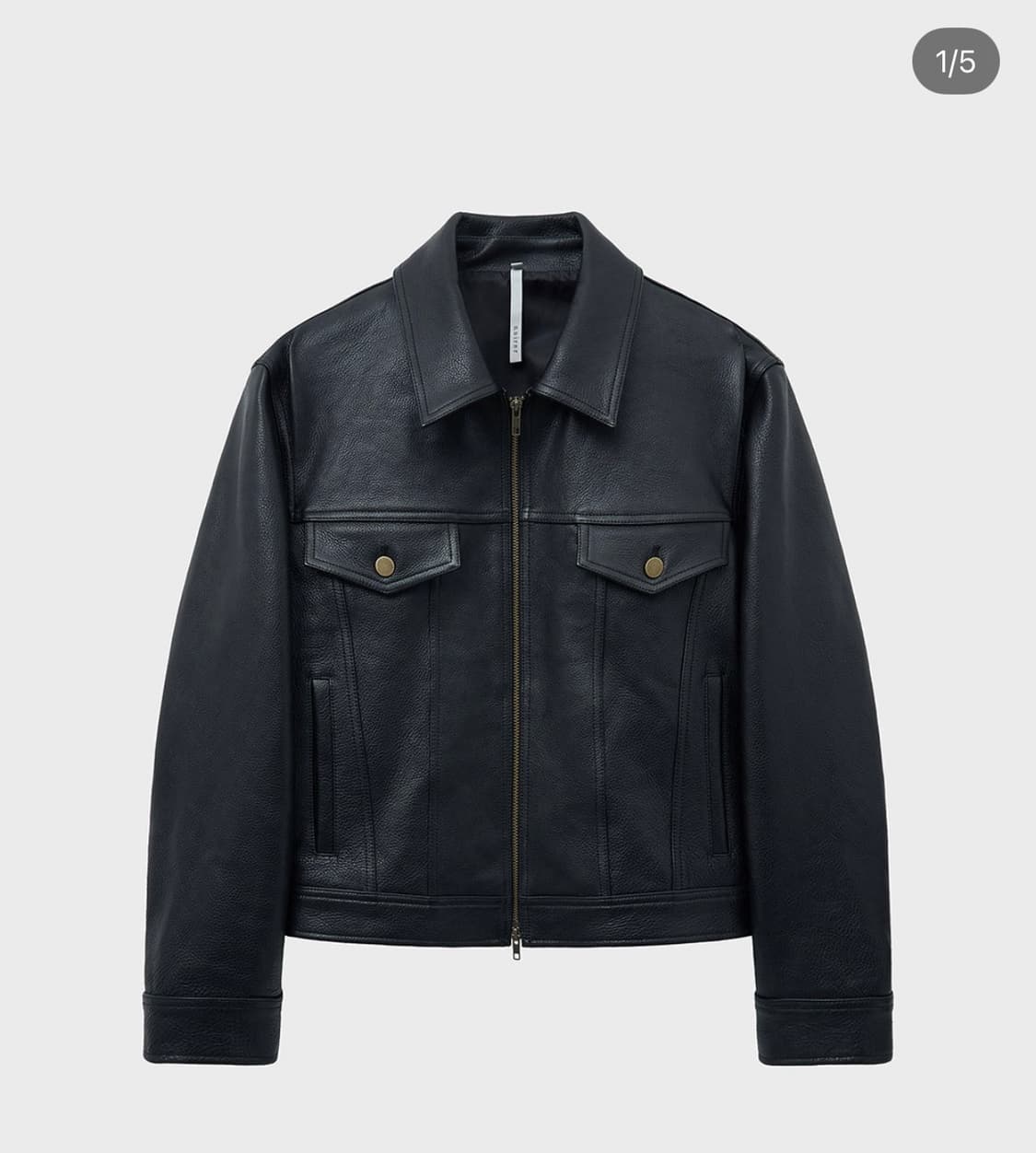 노이어 앤틱 카우 레더 트러커 자켓 50사이즈 상품이미지2