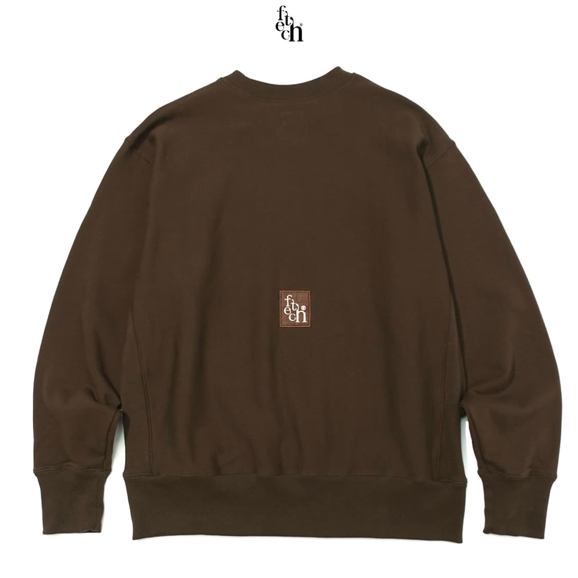 [M] 페치 로고 리버스위브 맨투맨(기모) 상품이미지6