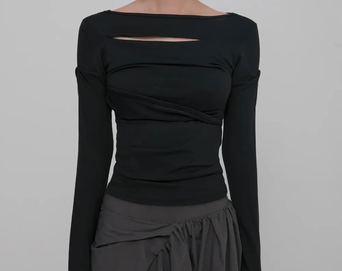 플레어업 롱슬리브 블랙  상품이미지3