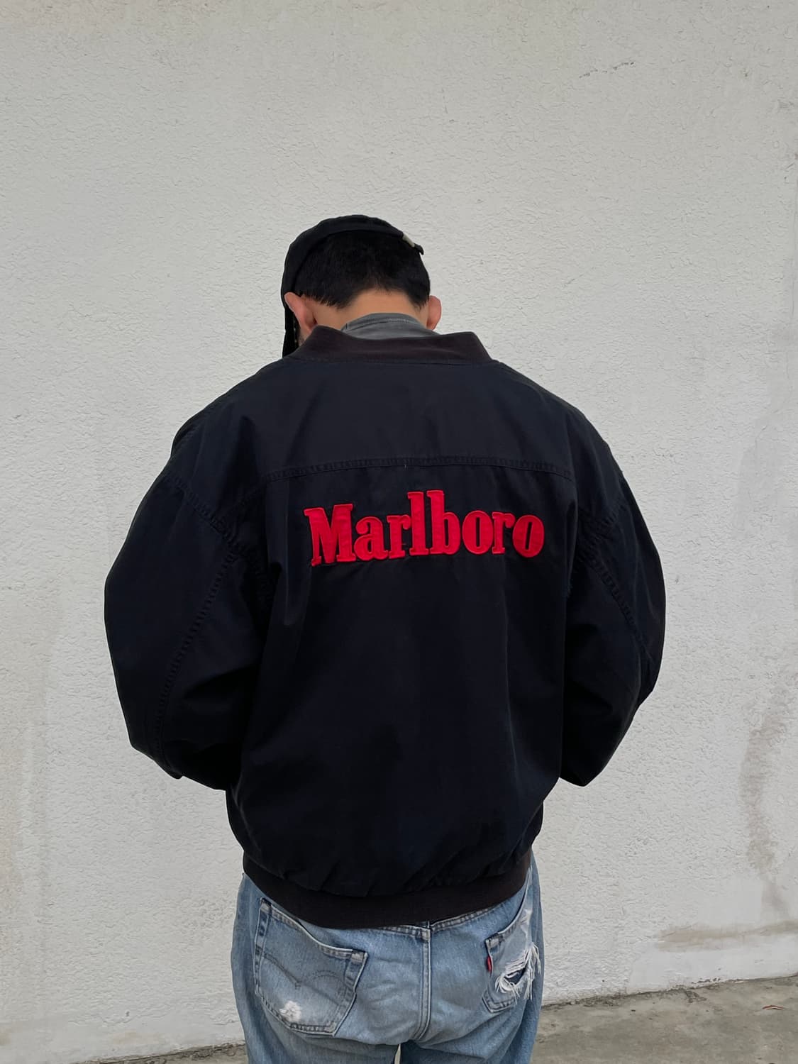 90s Marlboro Reversible Bomber Jacket 상품이미지2