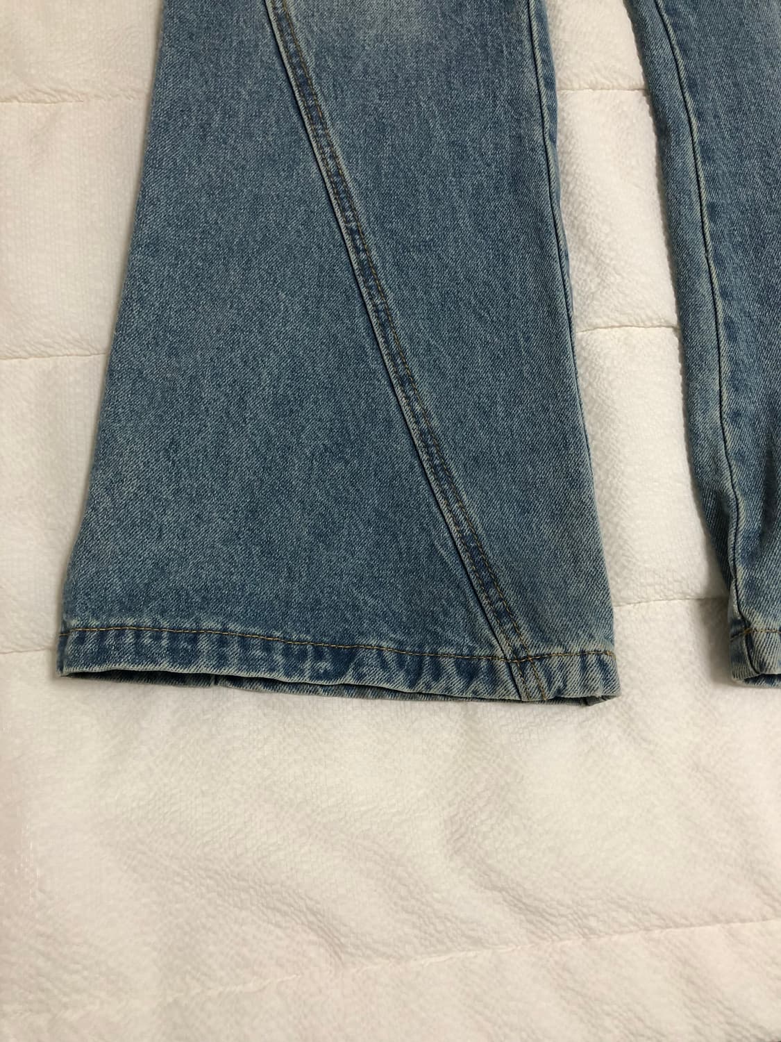 밀로우먼 연청 부츠컷 팬츠 (s size)  상품이미지6