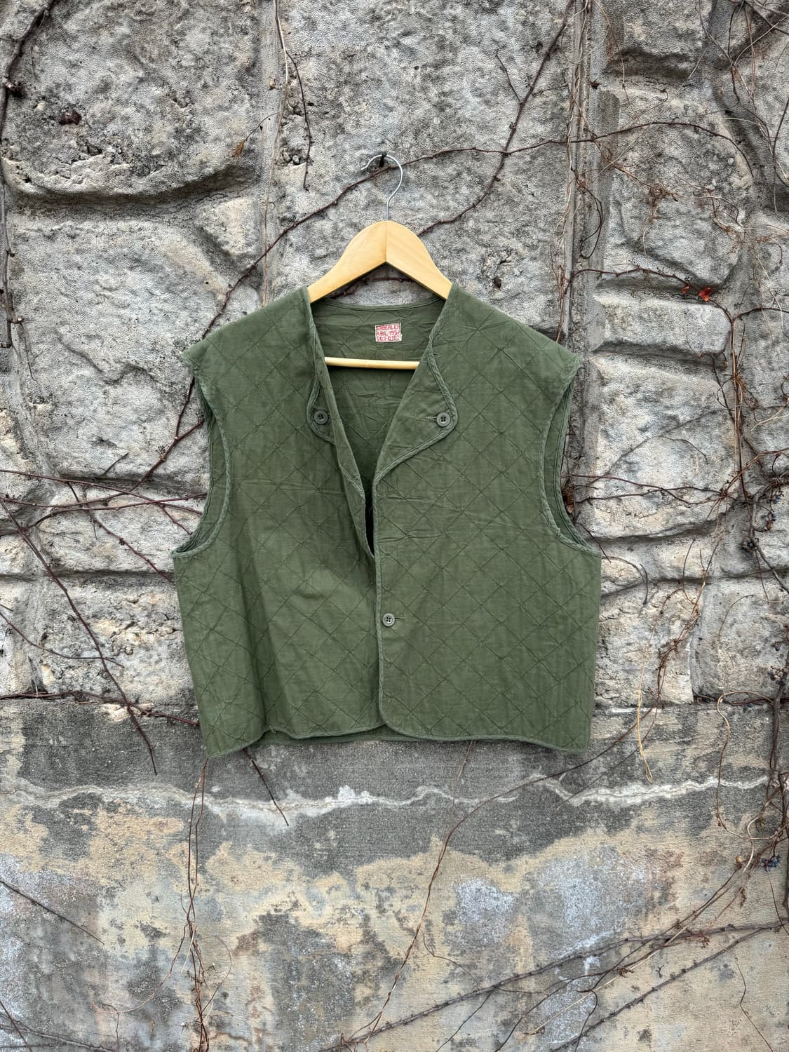 50s 벨기에군 오리지널 퀄팅 베스트 조끼 미군 프랑스군 상품이미지1