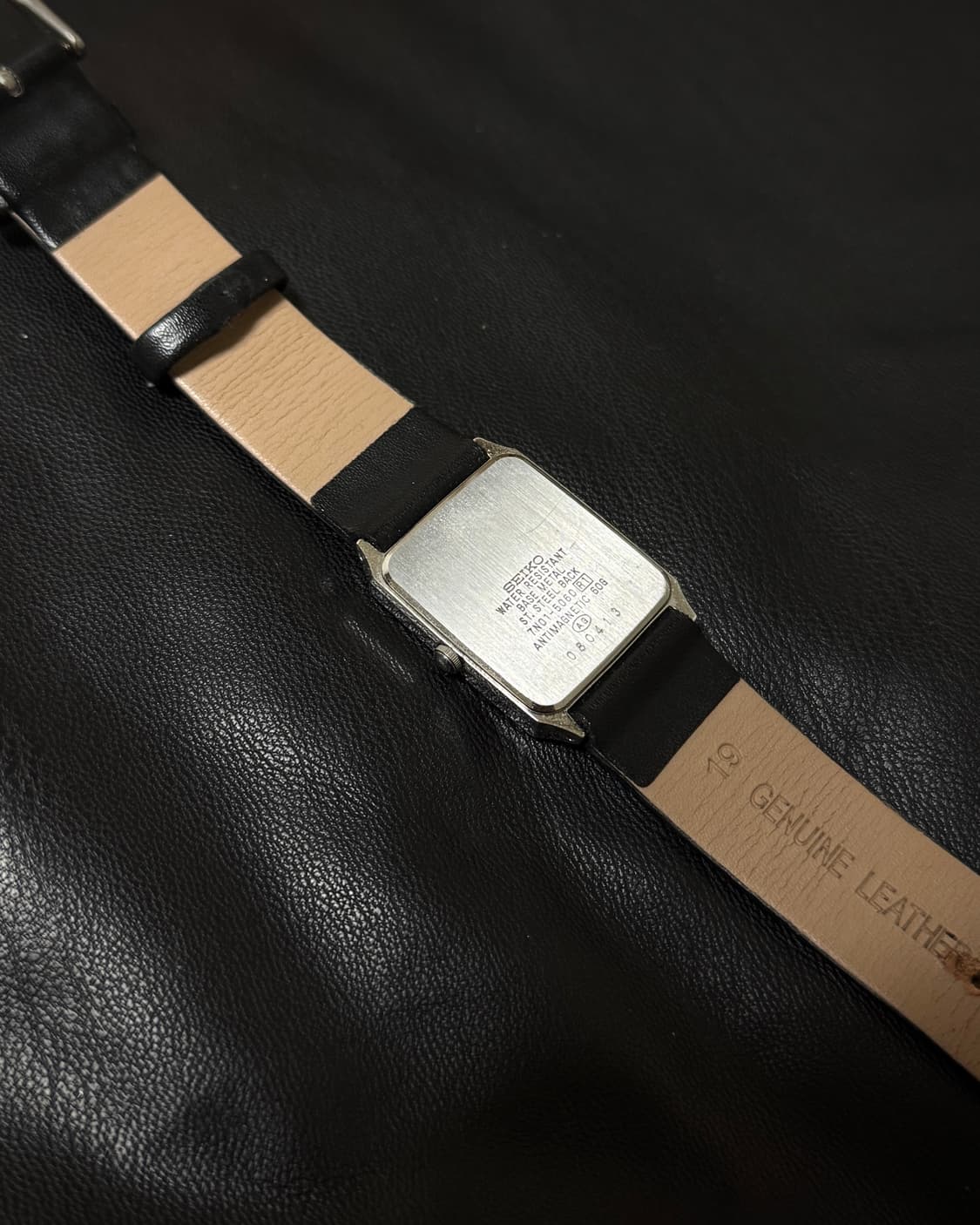 세이코 빈티지 쿼츠 사각 시계 상품이미지2