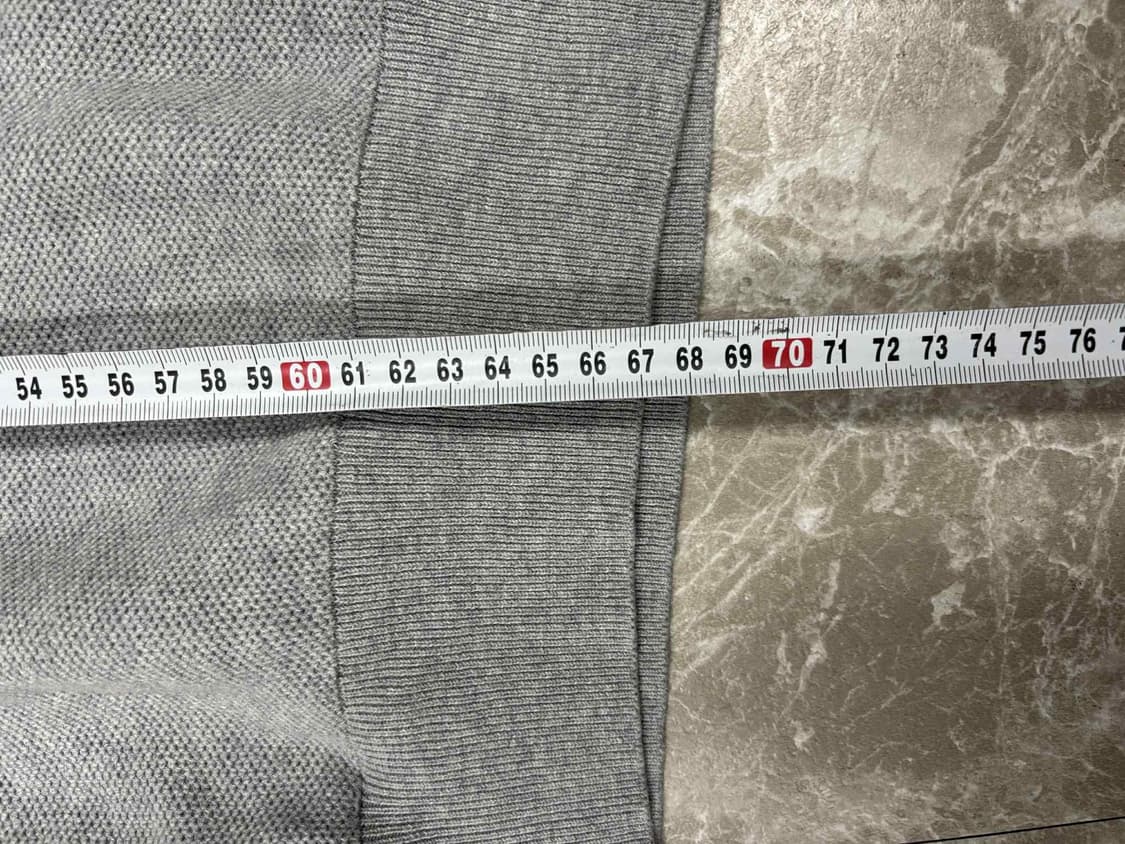 *큐알택 폴로 랄프로렌 큐알택 그레이 풀오버 하프집 코튼 니트 반집업(X 상품이미지8