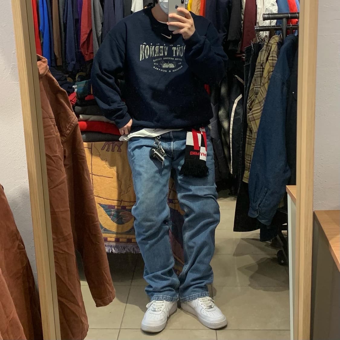 90's 나이키 빈티지 프린팅 맨투맨 스웻셔츠 L 상품이미지2