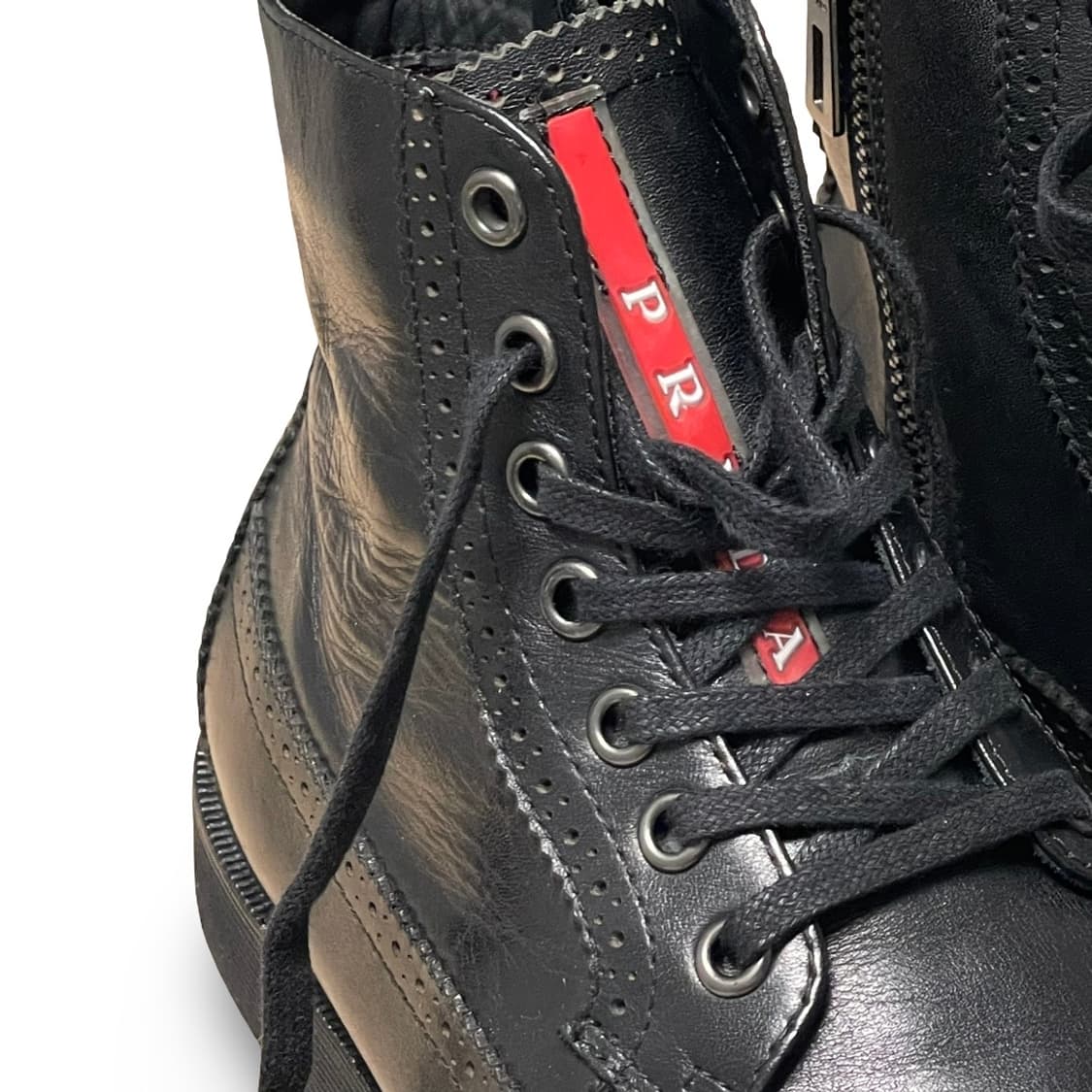 프라다 스포츠 윙팁 레더 부츠 상품이미지7