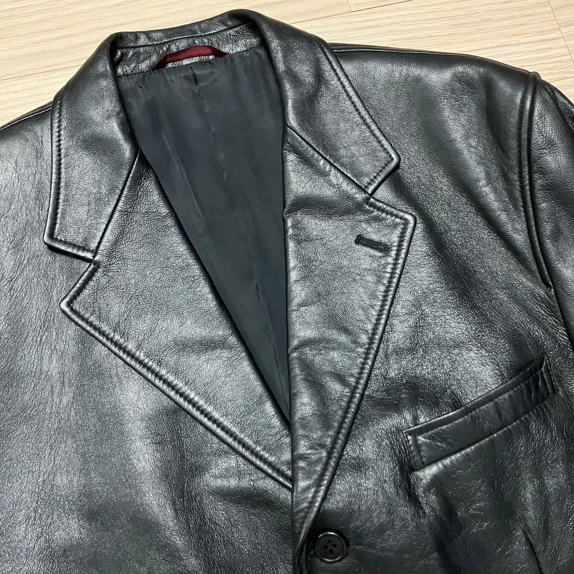 [PaulSmith] 폴스미스 런던 램스킨 양가죽 자켓 블랙 상품이미지3