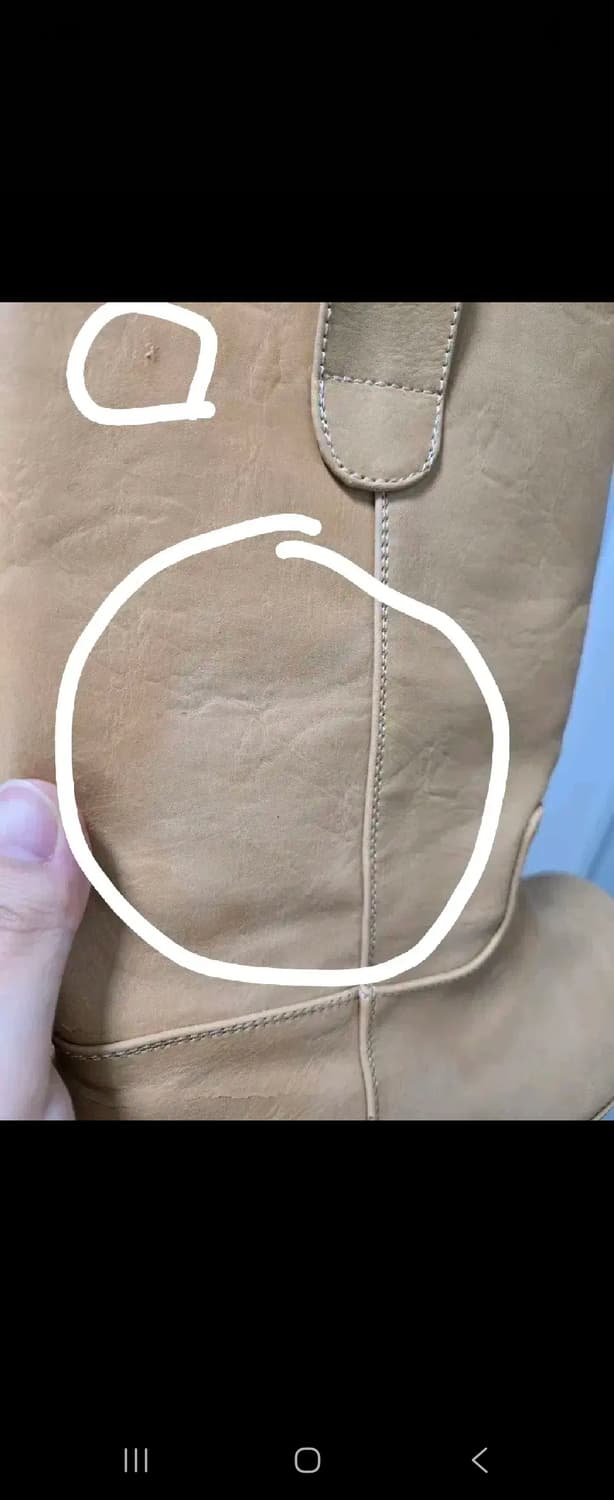 빈티지 미들 부츠 3cm 베이지 [240] 상품이미지4