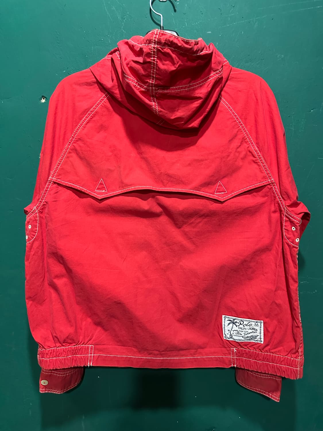 폴로 빅로고 후드자켓 레드 XL 상품이미지4