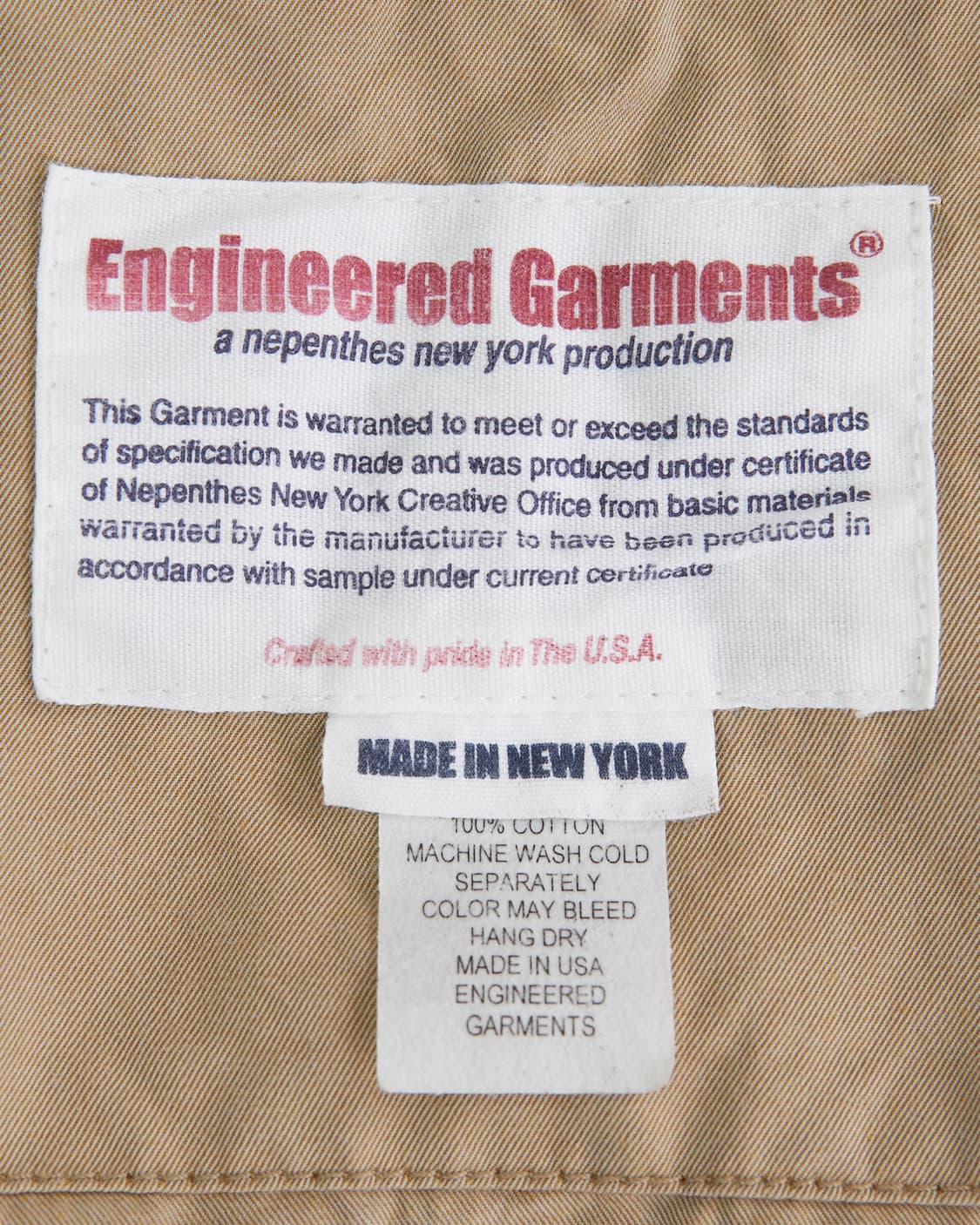 Engineered Garments 스트랩 더블 포켓 자켓 상품이미지6